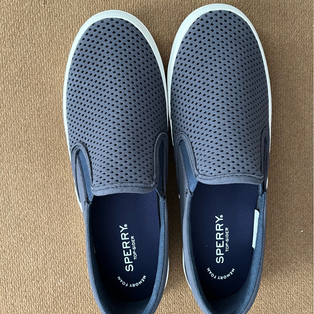 Sperry Women’s Navy Slip-On Sneakers